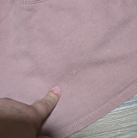 Women's Dusty Rose Drawstring Lounge Shorts - Picture 8 of 9